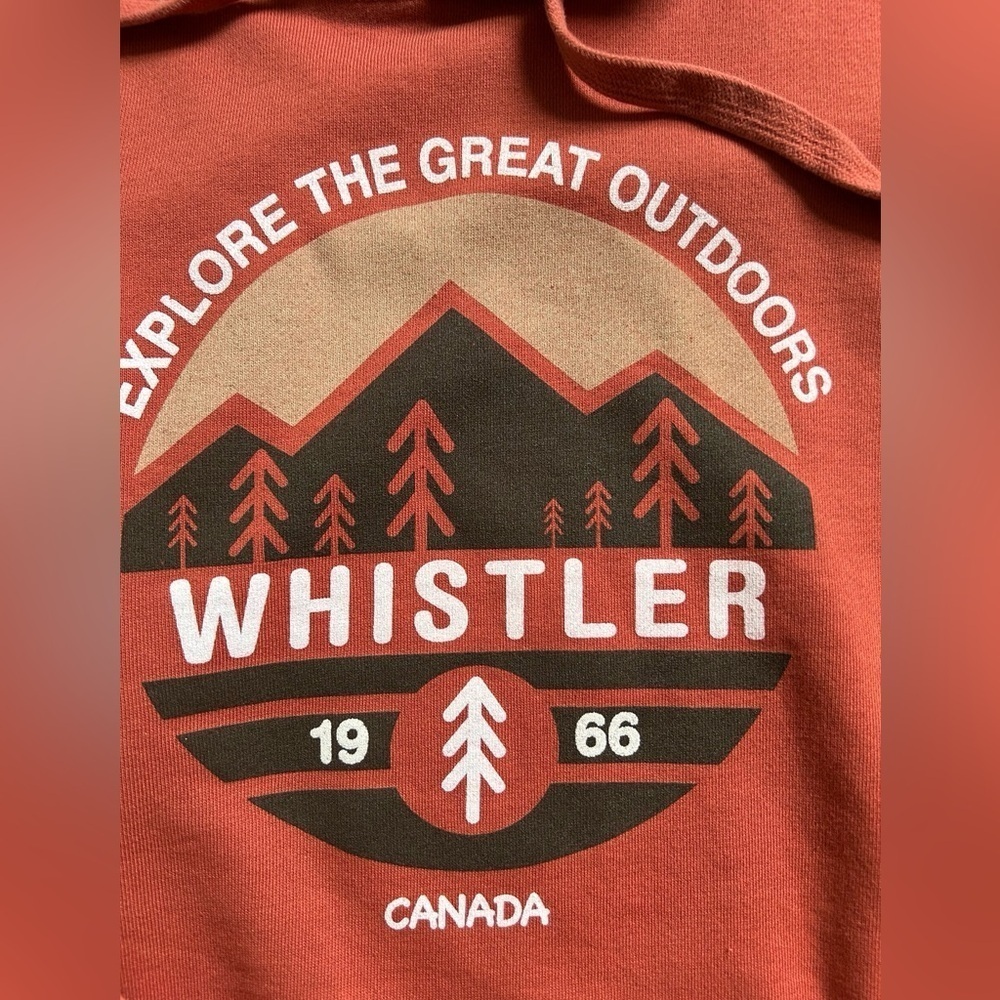 Whistler Canada Explore The Great Outdoors Hoodie Sweatshirt Unisex M - Picture 4 of 6